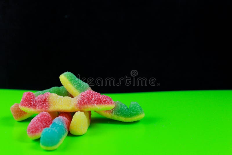 Vers de Gummi dans un style d'art de bruit photo stock Vers de Gummi dans un style d'art de bruit photo stock