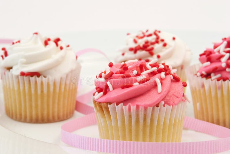 Versgebakken cupcake royalty-vrije stock afbeeldingen