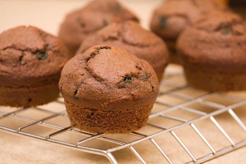 Versgebakken muffins stock foto