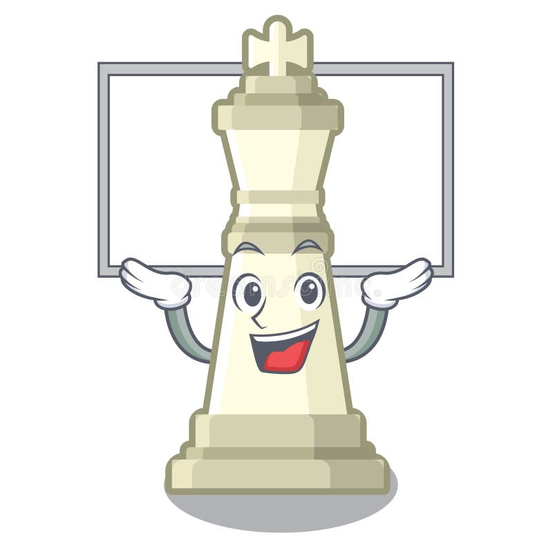 Vers le haut du roi d'échecs de conseil d'isolement dans le caractère illustration libre de droits Vers le haut du roi d'échecs de conseil d'isolement dans le caractère illustration libre de droits
