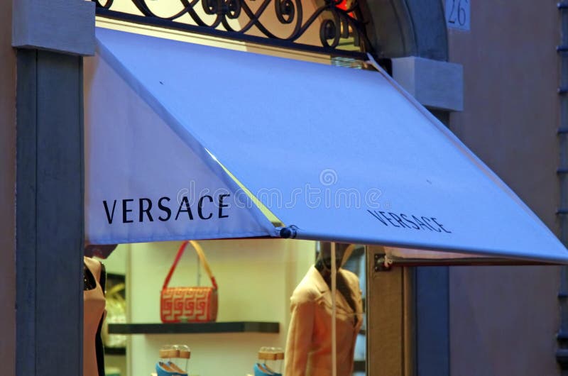 Versace boutique stock photo