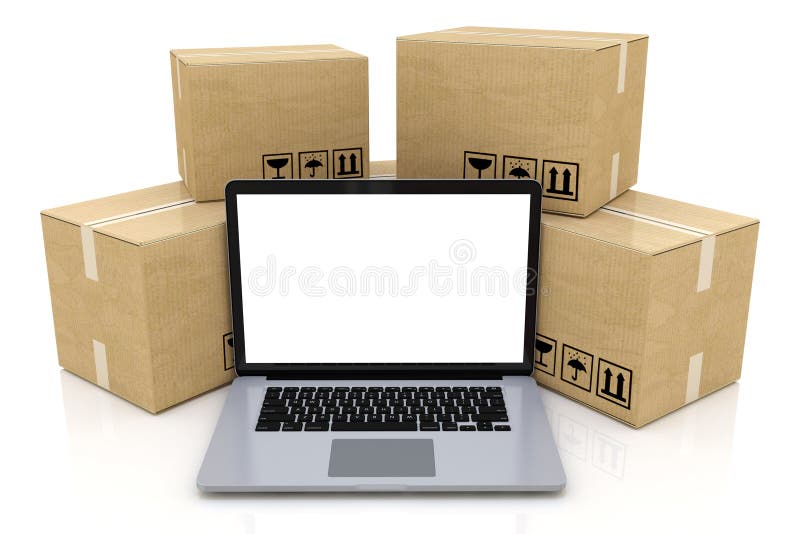 Versand-, Lieferungs- und Logistiktechnologiegeschäft industriell vektor abbildung Versand-, Lieferungs- und Logistiktechnologiegeschäft industriell vektor abbildung
