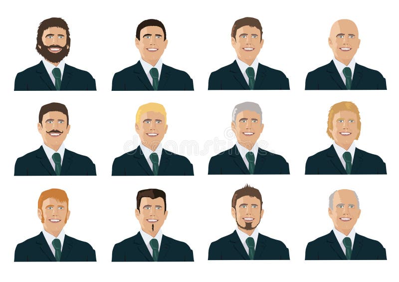 Verscheidene portretten van mensen, van alle generaties met verschillende stijlen vector illustratie Verscheidene portretten van mensen, van alle generaties met verschillende stijlen vector illustratie