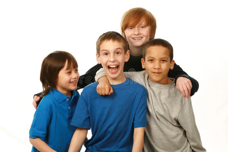 Verschiedene Gruppe Kleinkinder Draußen Stockbild Bild von latino