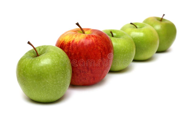 Verschillende concepten met appelen