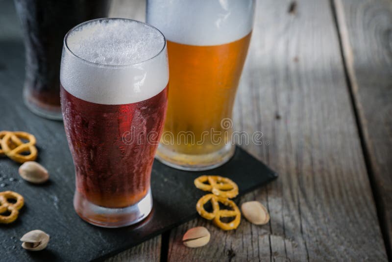 Verschillende types van bier royalty-vrije stock fotografie Verschillende types van bier royalty-vrije stock fotografie