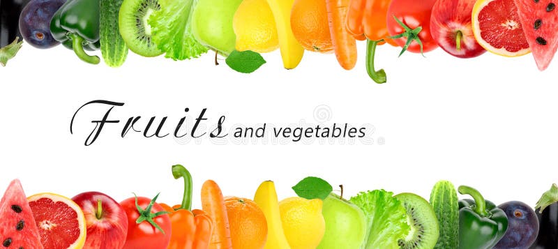 Verse kleurenvruchten en groenten