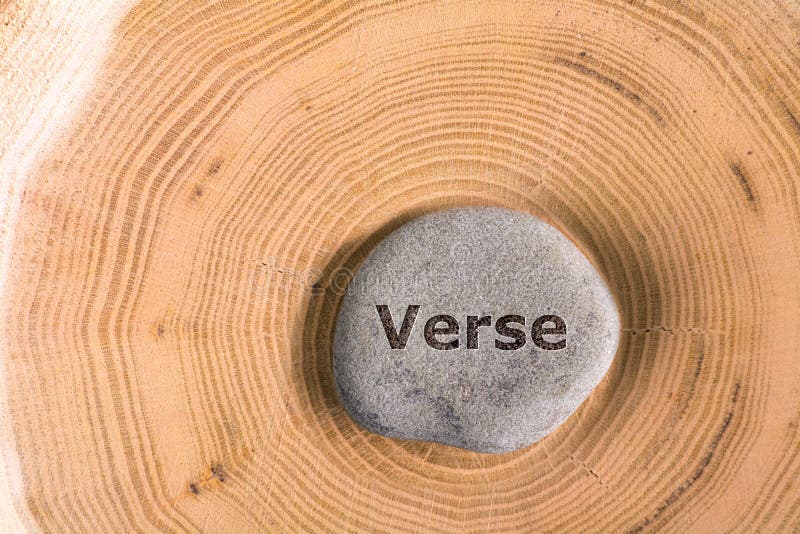 Verse in stone on tree stock photo Verse in stone on tree stock photo