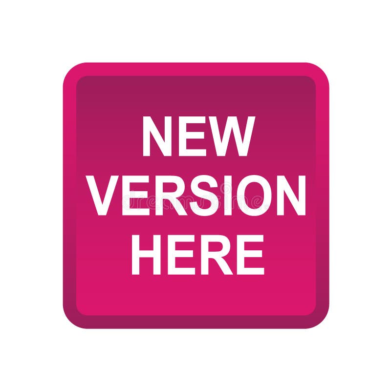Versiune nouă aici royalty free illustration