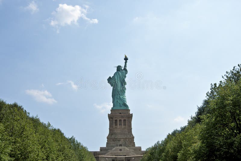Verso da estátua da liberdade foto de stock royalty free Verso da estátua da liberdade foto de stock royalty free