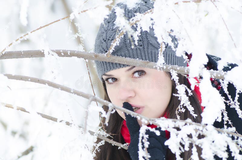 Mädchen Mit Bürste Und Schaufel, Die Schnee Vom Auto Entfernt Stockfoto -  Bild von pinsel, dezember: 83171608