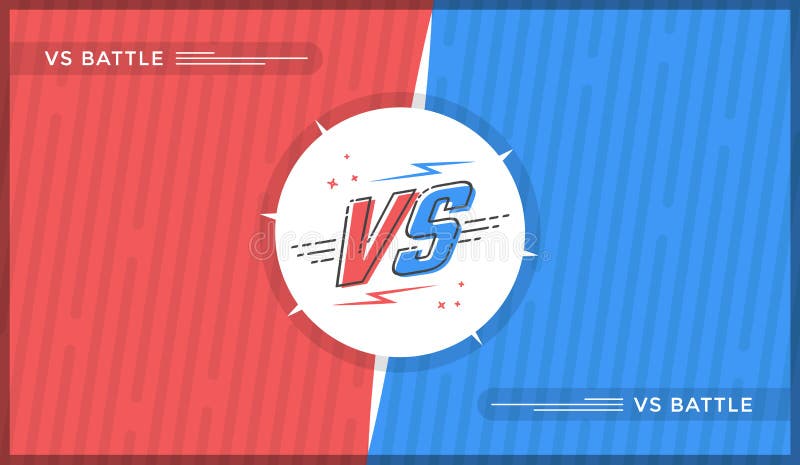 Premium Vector, Versus screen. vs battle headline, conflict duel between  red and black teams. confrontation fight competition.