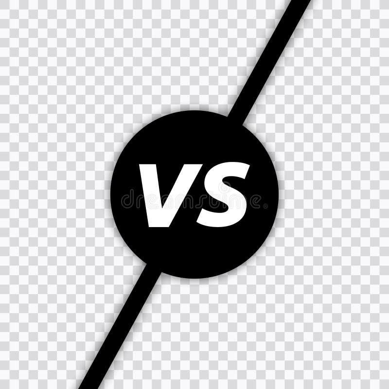 Versus VS Letters Fight. Versus Text Brush Painting Letters. VS in Transparent  Background Stock Vector - Illustration of color, cartoon: 155150679