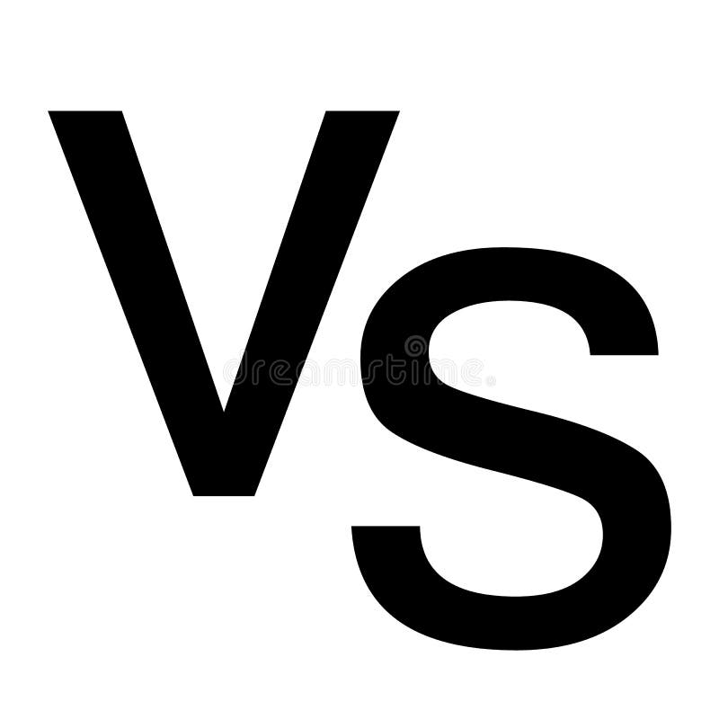 Versus Icon. VS Letters Is Into Round Circle Shape Stock ...