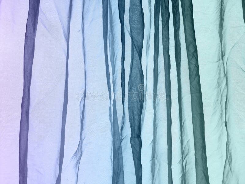 Voile wrinkled curtain background purple blue green. Voile wrinkled curtain background purple blue green