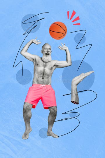Old Man Playing Basketball Stock Illustrations – 39 Old Man Playing