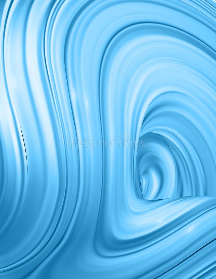 Vertical Banner with 3D Rendered Flow Digital Art in Motion Stock