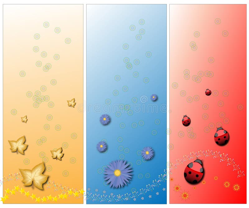 Vertical banners stock illustration