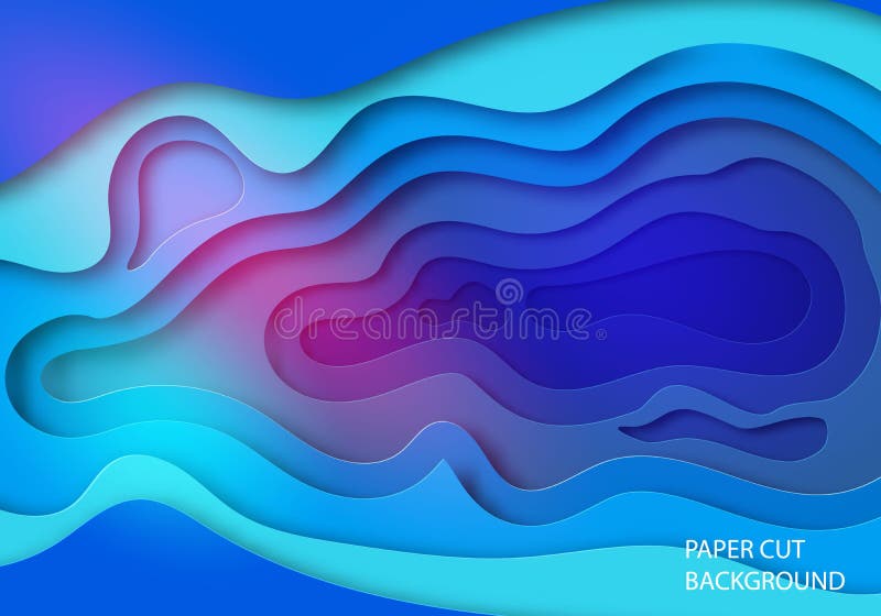 Vertical banners with 3D abstract blue background with paper cut shapes. Vector design layout for business presentations vector illustration Vertical banners with 3D abstract blue background with paper cut shapes. Vector design layout for business presentations vector illustration