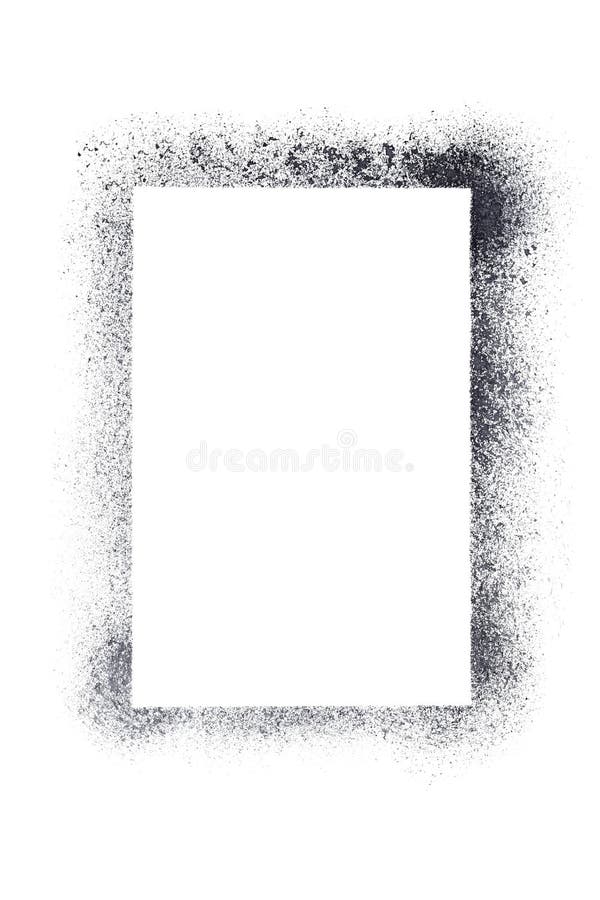 Vertical blank stencil frame royalty free illustration