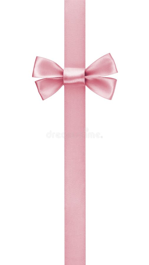 Vertical border with rose pink color ribbon bow stock photos Vertical border with rose pink color ribbon bow stock photos