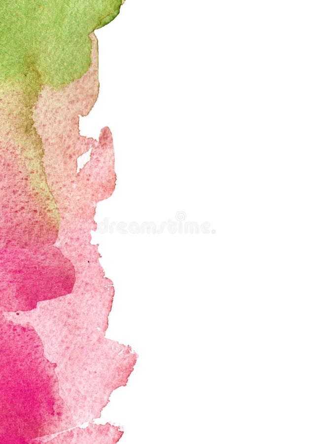 Vertical bright banner abstract background with watercolor splash and spot frame. Template design for greeting cards, wedding card royalty free illustration Vertical bright banner abstract background with watercolor splash and spot frame. Template design for greeting cards, wedding card royalty free illustration