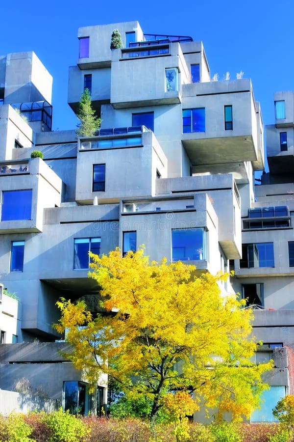 Vertical cube condo stock images