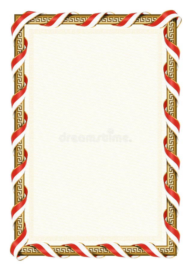 Vertical Frame and Border with Switzerland Flag Stock Vector