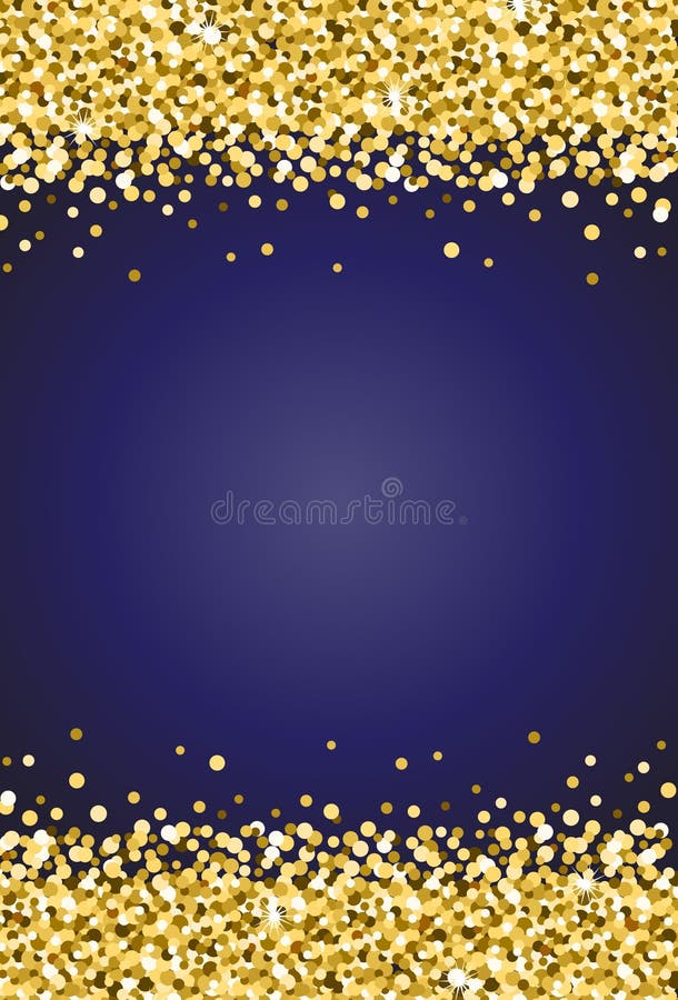 Vertical Gold Shimmer Sparkle on Royal Blue Background Vector 2 Stock  Vector - Illustration of card, regal: 99384403