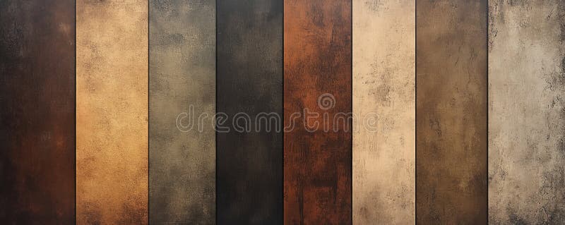 Vertical gradient stripes in rich, earthy tones, blending from deep brown to soft beige, with a royalty free stock photo