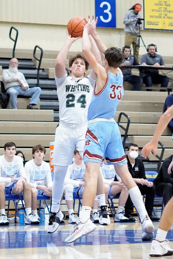 Vertical of the Hanover Central and Whiting Competing during a High