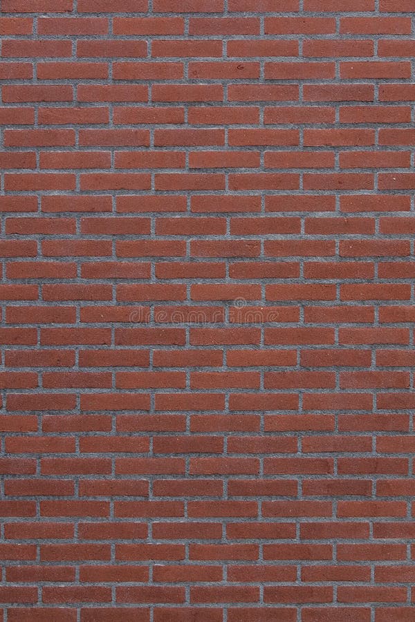 Vertical part of red brick wall