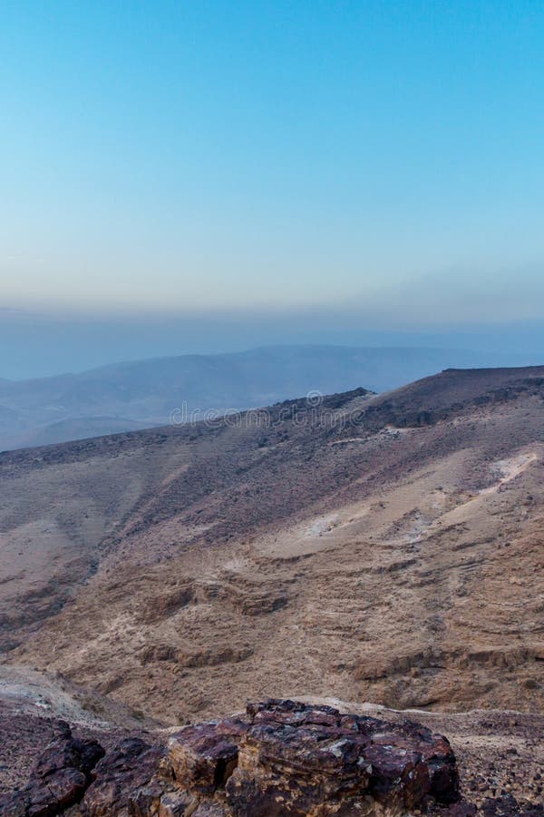 Vertical photo magic beautiful morning sunrise and nature dawn in judean desert in Israel