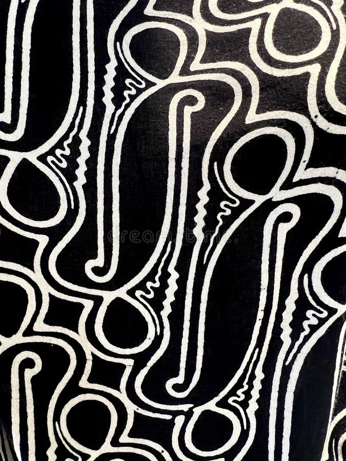 Vertical photo of pattern, texture, background of batik with abstract motif stock photo