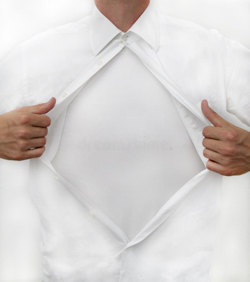 A Young Man Ripping Off His Shirt Stock Image - Image of close ...