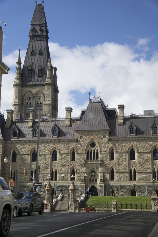 Vertical Shot of the House of Commons of Canada Stock Image Image of