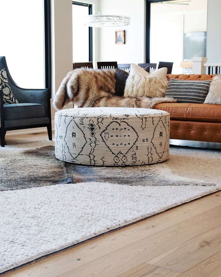 Vertical Shot of a Modern Living Room with a Cozy Interior Design Stock Photo Image of