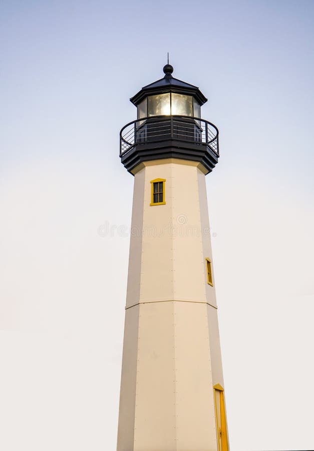 Vertical Shot of the Scott Self Lighthouse at the Harbor. Dallas, Texas