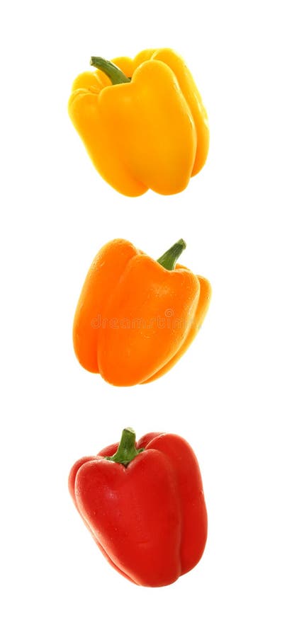 Vertical Trio of Bell Peppers