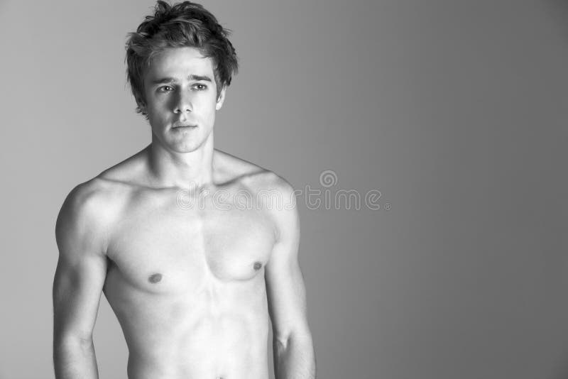 Verticale d'homme nu photo stock Verticale d'homme nu photo stock