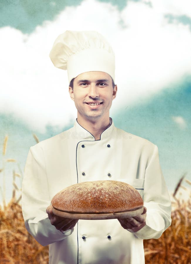 Verticale d'un boulanger photo stock. Image du épicerie - 41624510