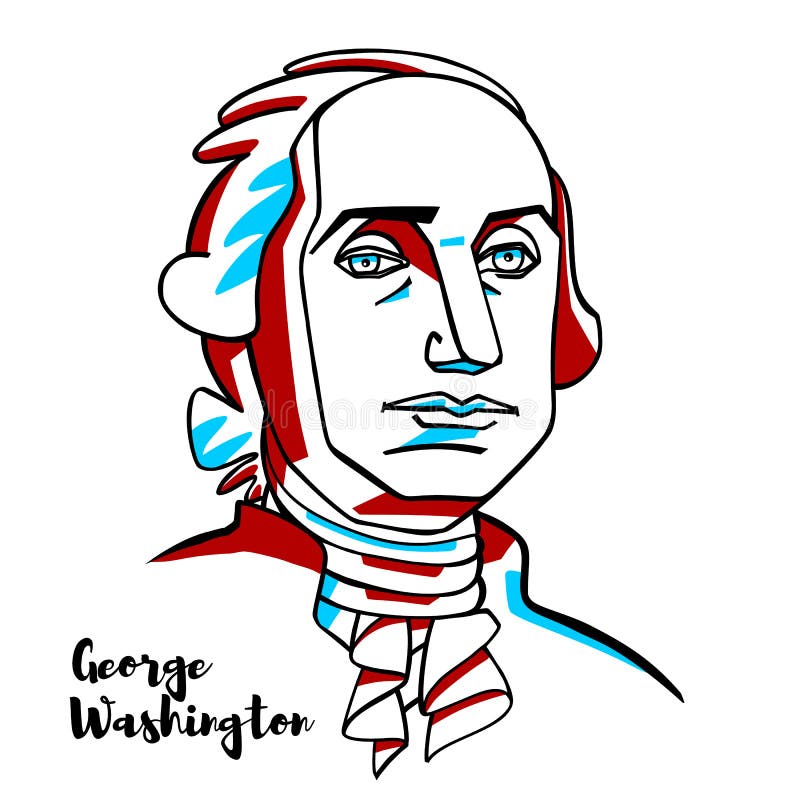 Verticale de George Washington illustration stock Verticale de George Washington illustration stock