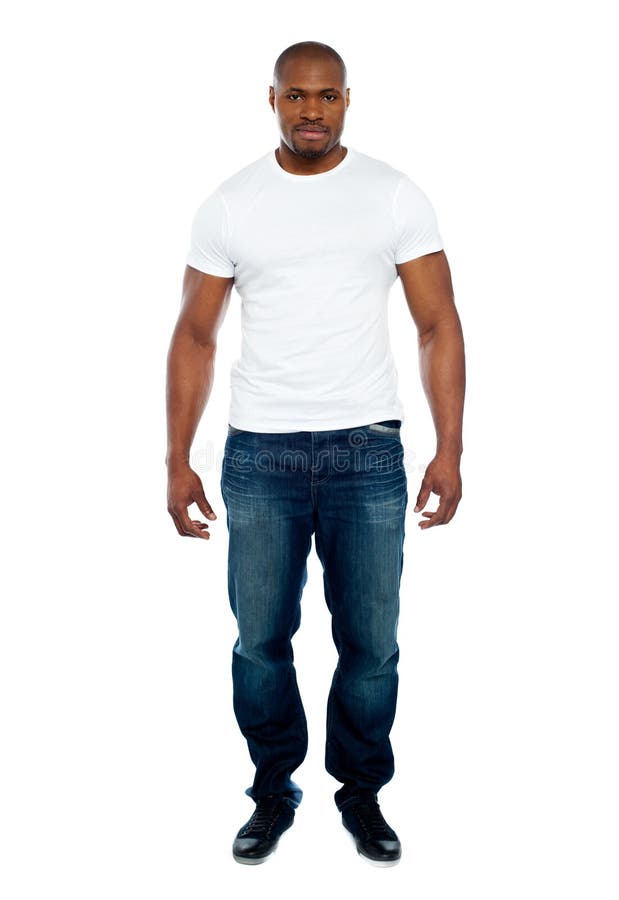 Verticale intégrale d'homme africain masculin photos stock Verticale intégrale d'homme africain masculin photos stock