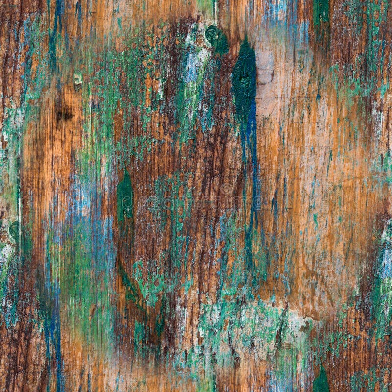 Vertically Located Colored Background Boards, Painted Blue and Multi