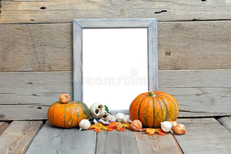 Vertikales Modell des Rahmen-8x10, Halloween angeredeter Rahmen stockbilder