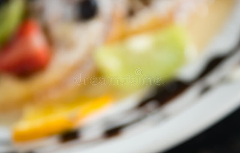Vertroebelende Stijl Kiwi Fruity Waffle Dessert Background voor Ontwerp royalty-vrije stock afbeeldingen Vertroebelende Stijl Kiwi Fruity Waffle Dessert Background voor Ontwerp royalty-vrije stock afbeeldingen