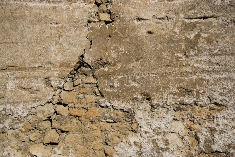 Verwitterte Backsteinmauer stockfotografie
