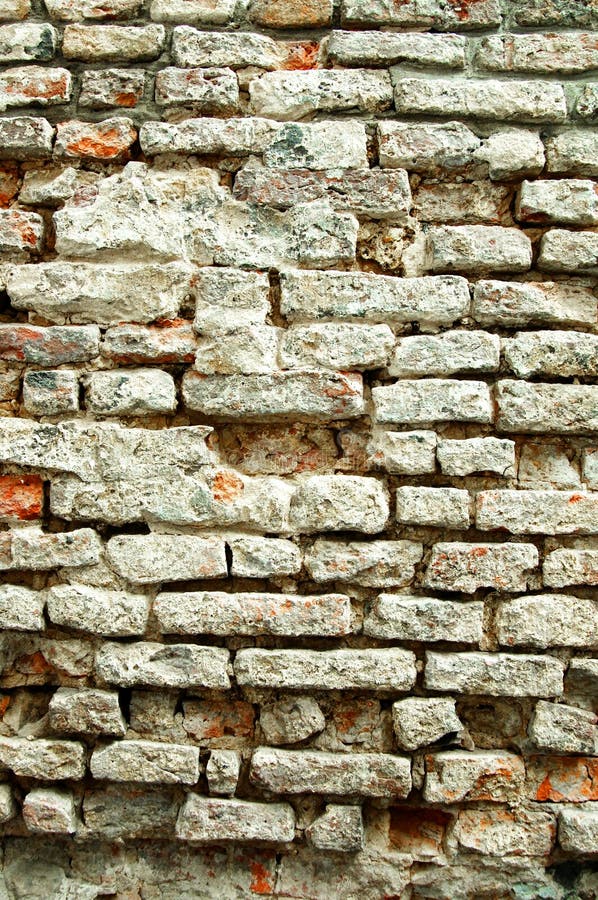 Verwitterte Backsteinmauer lizenzfreie stockfotos
