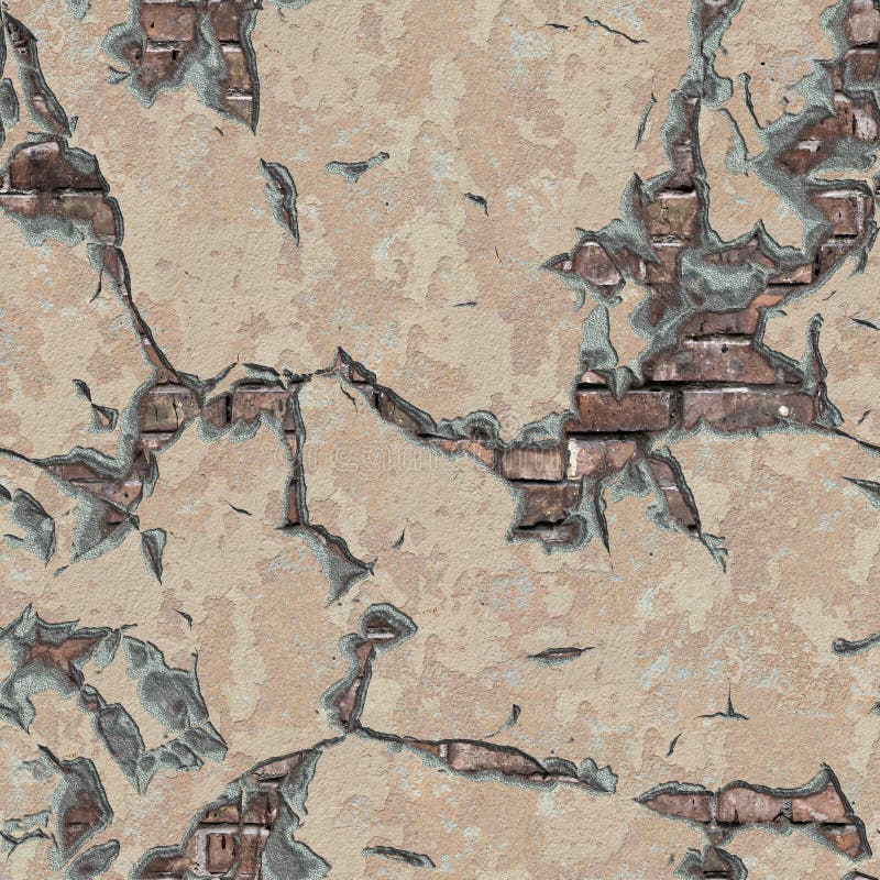 Verwitterte Backsteinmauer. Nahtlose Tileable-Beschaffenheit. stockfotos