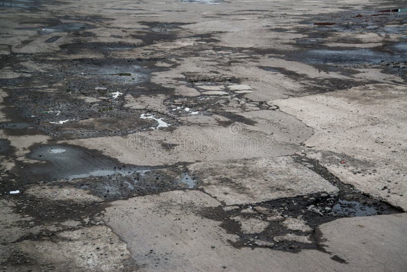 Very bad quality road stock image. Image of destroy, poor 76349043